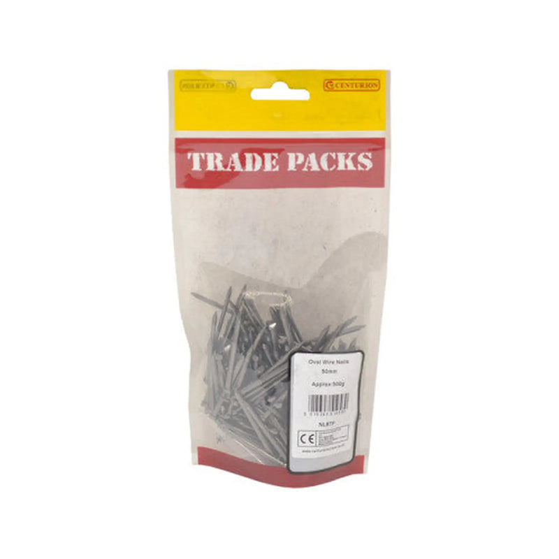 Oval Wire Nails - Steel - 50mm - (500g Pack) - Pack of 5