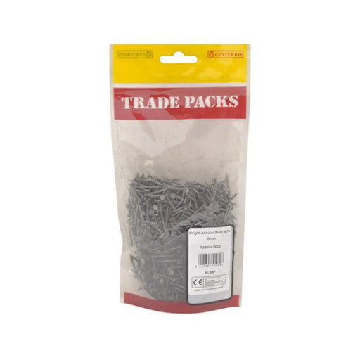 Bright Annular Ring Nails - Steel - 20mm - (500g Pack) - Pack of 5