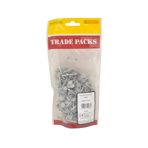 Felt Nails - Galvanised ELH - 30mm - (500g Pack) - Pack of 5
