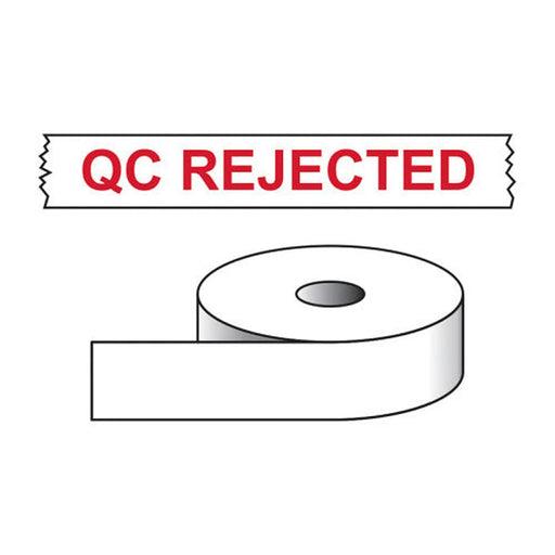 QC Rejected Printed Tape - 50mm x 66m - Min Order 2