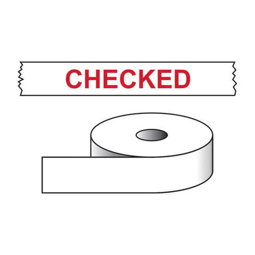 Checked Printed Tape - 50mm x 66m - Min Order 2