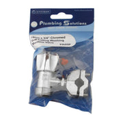 15mm Self Cutting Appliance Stop Valve - Chrome Plated - Pack of 3