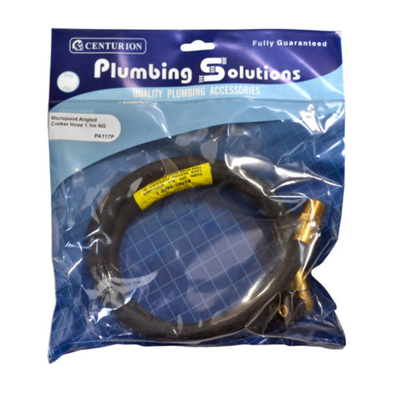 1.1m NG Micropoint Angled Cooker Hose - Pack of 3