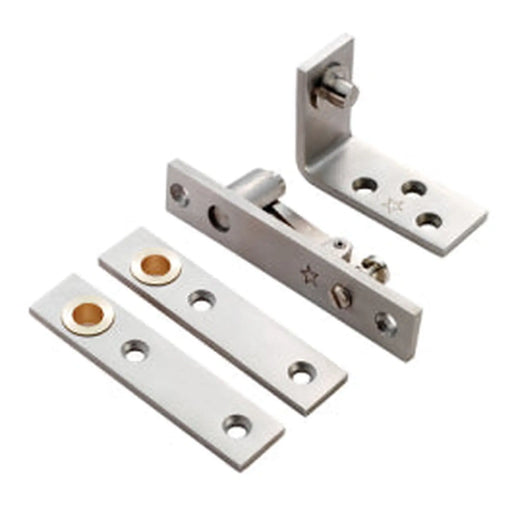 Thrust Bearing Standard Pivot Set C/W Screws - Satin Stainless Steel