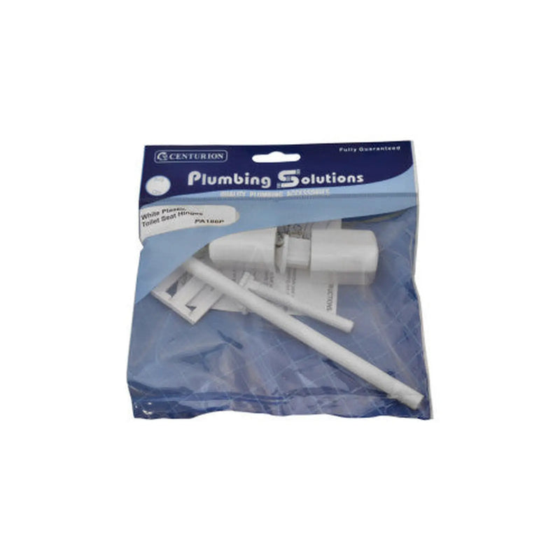 Plastic Toilet Seat Hinges - White - Pack of 5