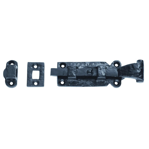 Straight Door Bolt - Black Antique 145MM