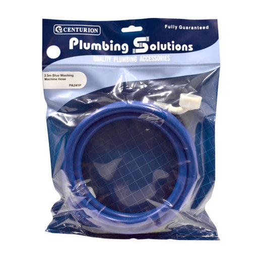 2.5m Washing Machine Hose - Blue - Pack of 3