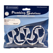 40mm Waste Pipe Clips (Pack of 4) - Pack of 5