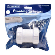 40mm Plastic Compression Straight Coupling - Pack of 4