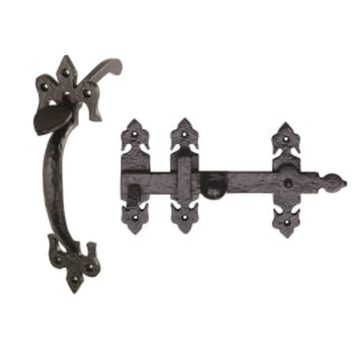8 Suffolk Latch - Black Antique 203 mm