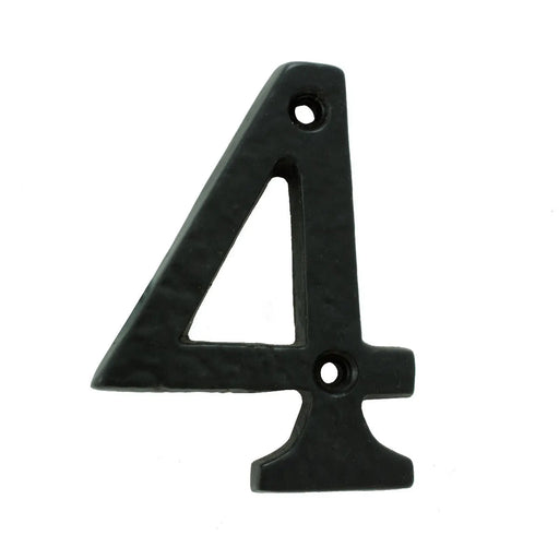Numeral Face Fix (No 4) - Black Antique 76MM