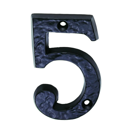 Numeral Face Fix (No 5) - Black Antique 76MM