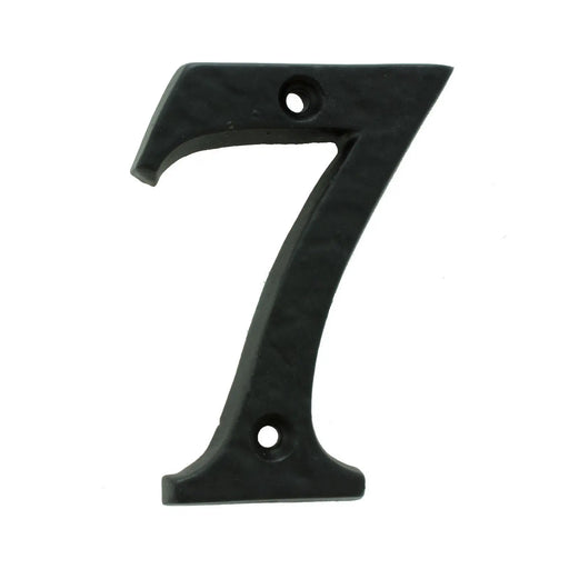 Numeral Face Fix (No 7) - Black Antique 76MM