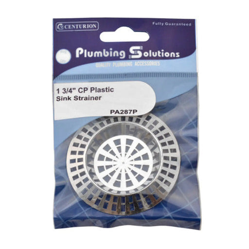 Sink Strainer - Chrome Plated Plastic - 1 3/4" - Pack of 5