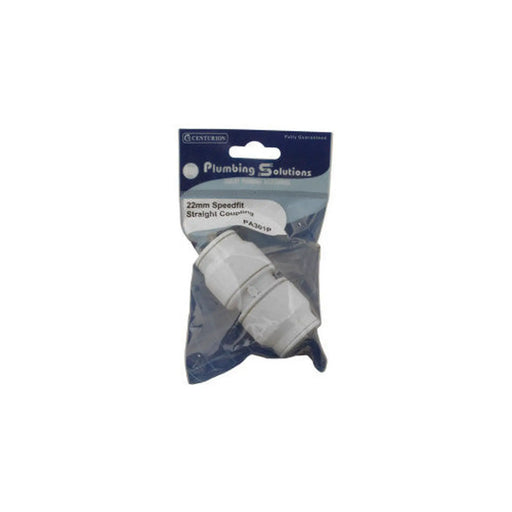 Speedfit - 22mm Straight Coupling - Pack of 3