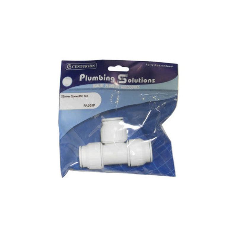 Speedfit - 22mm Tee - Pack of 3