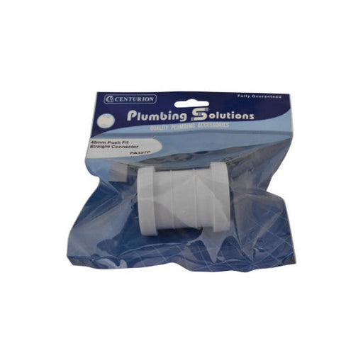 40mm Push Fit Straight Connector - Pack of 5