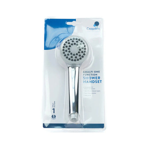 Shower Head - Single Spray - Chrome - Pack of 3