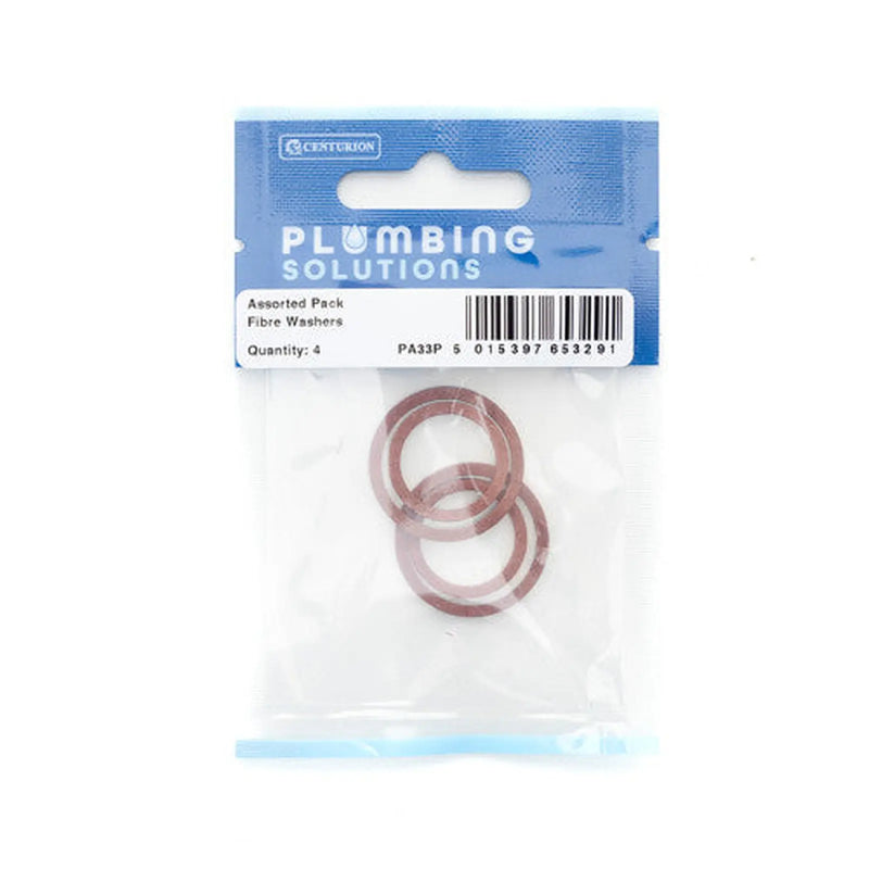 Assorted Pack Fibre Washers (Pack of 4) - Pack of 5