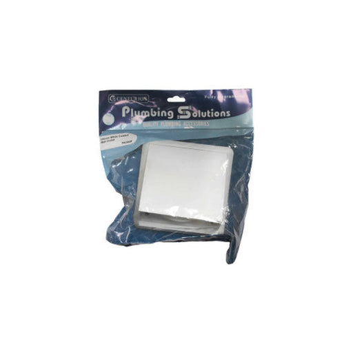 100mm Cowled Wall Outlet - White - Pack of 5