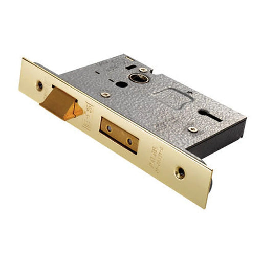 76Mm Heavy Duty Sashlock - 3 Lever - Radius - Stainless Brass