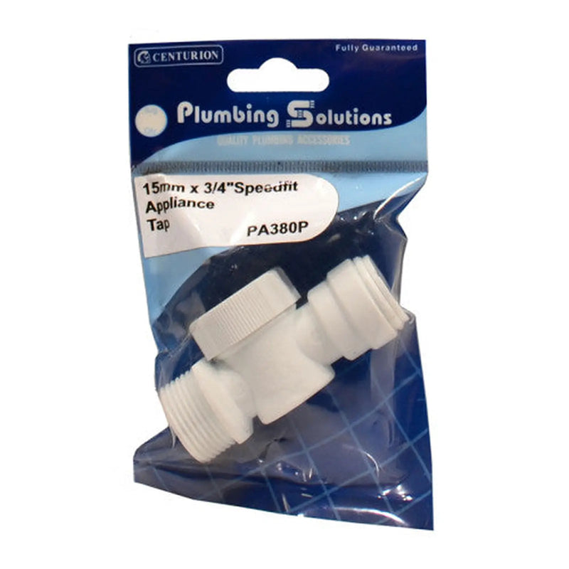 Speedfit - 15mm x 3/4" Appliance Tap - Pack of 5