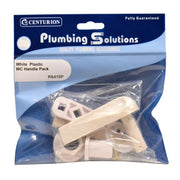 Plastic WC Handle Pack - White - Pack of 5