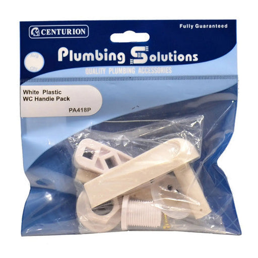Plastic WC Handle Pack - White - Pack of 5