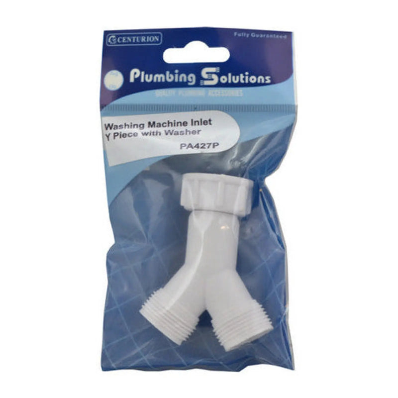 Washing Machine Inlet Y Piece with Washer - Pack of 5