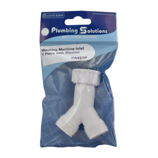 Washing Machine Inlet Y Piece with Washer - Pack of 5