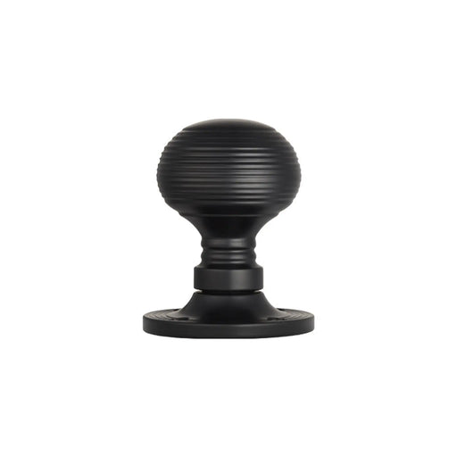 Queen Anne - Mortice Knob Nero (Matt Black) - Matt Black