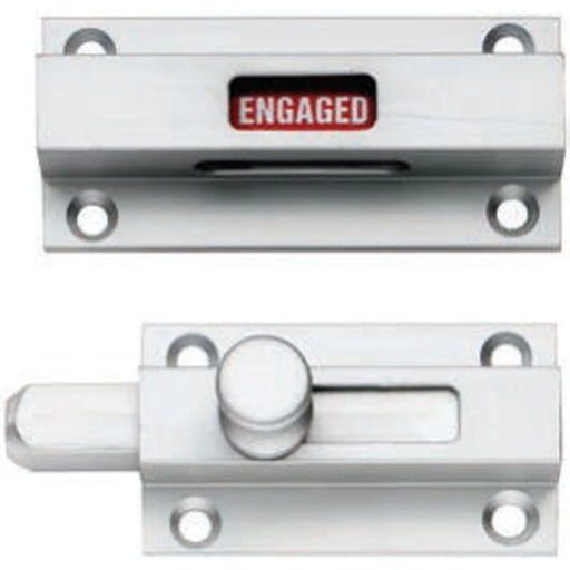 Aluminium Indicator Bolt - Satin Anodised Aluminium 70MM X 32MM
