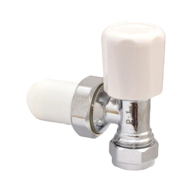 8mm Angled Radiator Valve - Pack of 3
