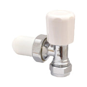 10mm Angled Radiator Valve - Pack of 3