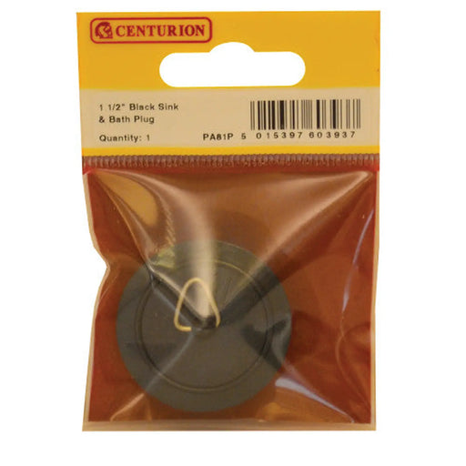 Plug - Sink Bath - Black - 1 1/2" - Pack of 5