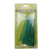 Adjustable Tree and Shrub Ties, Green, Pack of 40 - Pack of 12