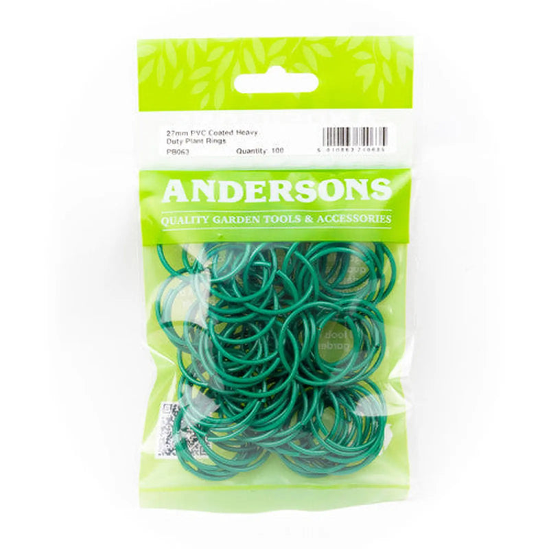 Heavy Duty Plant Rings, Green - Pack of 12