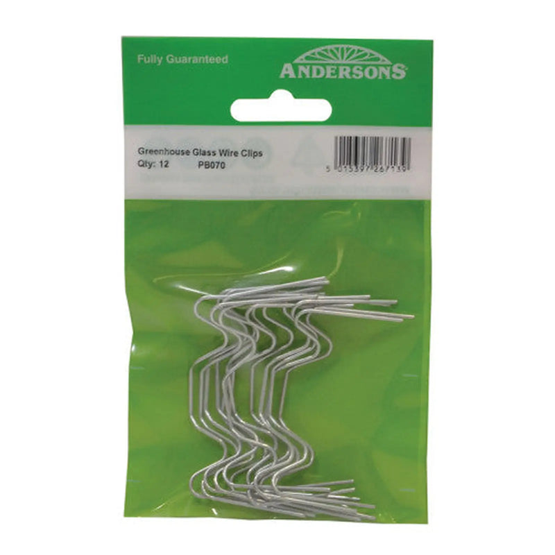 Spring Wire Glazing Clips, 'W' Clip - Pack of 5