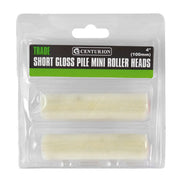 Trade Short Gloss Pile Mini Rollers, 100mm / 4" (Set of 2) - Pack of 10
