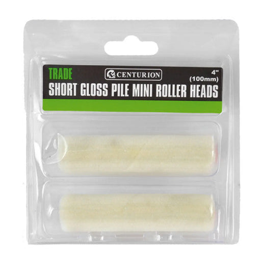 Trade Short Gloss Pile Mini Rollers, 100mm / 4" (Set of 2) - Pack of 10