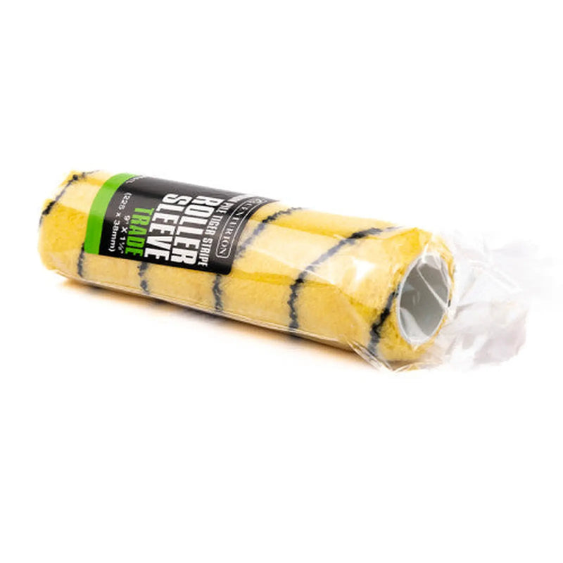 Trade Medium Pile Tiger Stripe Roller Sleeve, 225mm x 38mm / 9" x - Pack of 6