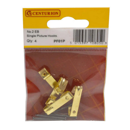 No 2 EB Single Picture Hooks  (Pack of 4) - Pack of 5