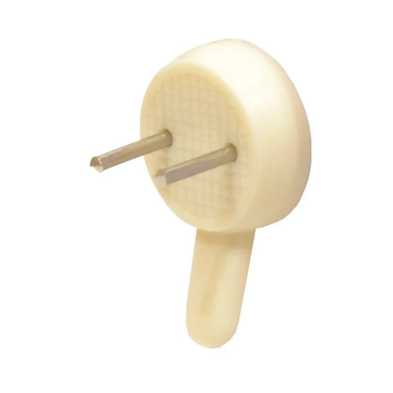 22mm Plastic Hard Wall Picture Hooks - Pack of 100