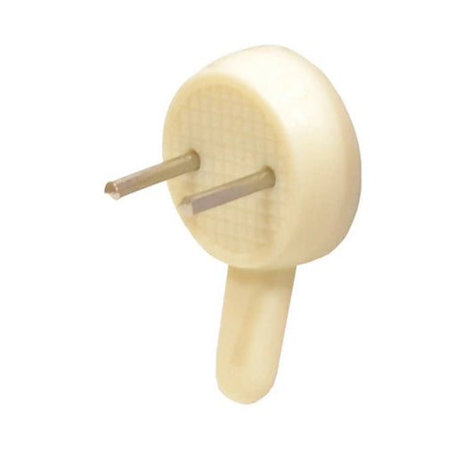 22mm Plastic Hard Wall Picture Hooks - Pack of 100