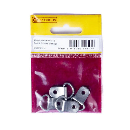 25mm NP Small Picture D Rings (Pack of 4) - Pack of 5