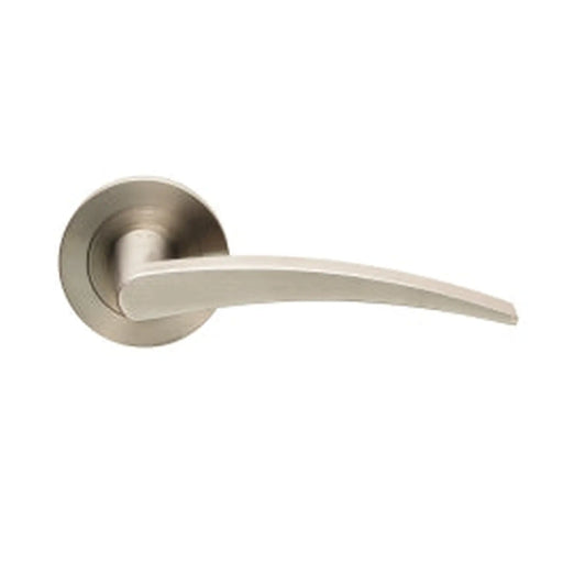 Volantes Lever On Sprung Screw-On Round Rose - Satin Stainless Steel