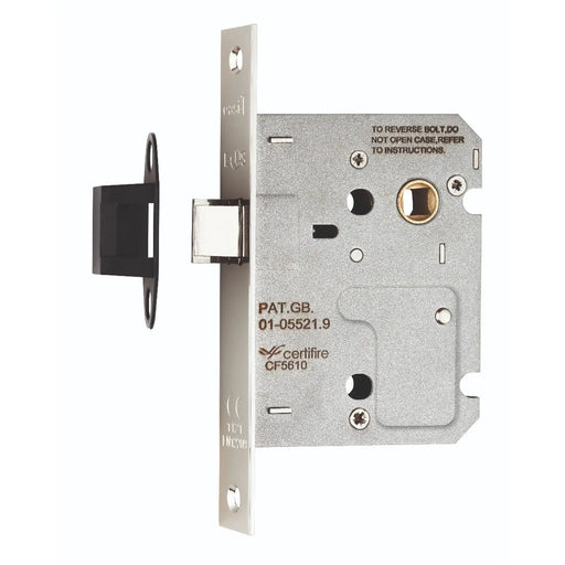 76Mm Upright Latch - Square - Nickel Plated