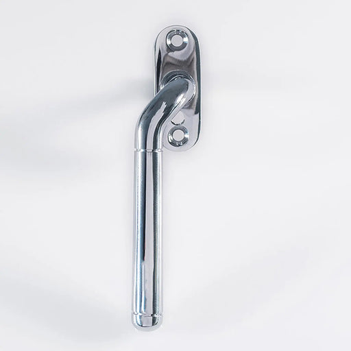 Cranked Locking Espag. Handle Left Hand - Polished Chrome 110MM