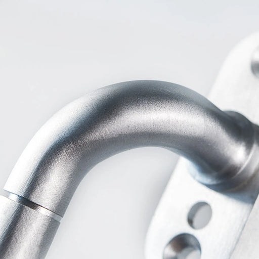 Cranked Locking Espag. Handle Left Hand - Satin Chrome 110MM
