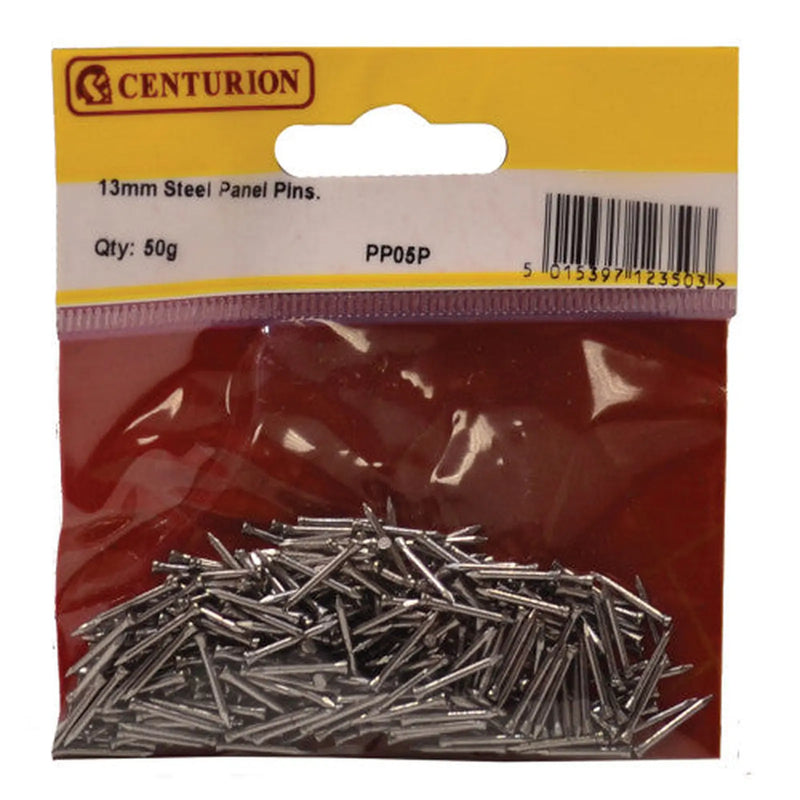13mm Steel Panel Pins - Pack of 5